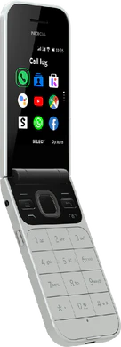 Nokia 2720 Flip vit front vänster sida Öppnad