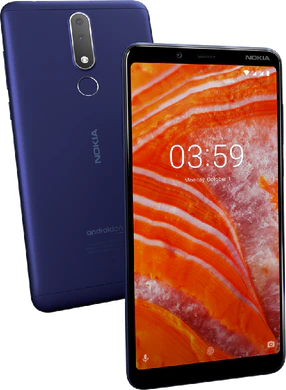 Nokia 3 1 plus blauw overzicht