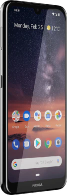 Nokia 3 2 zwart voorkant linkerzijkant