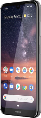 Nokia 3 2 grijs voorkant rechterzijkant