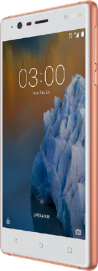 Nokia 3 koper voorkant rechterzijkant