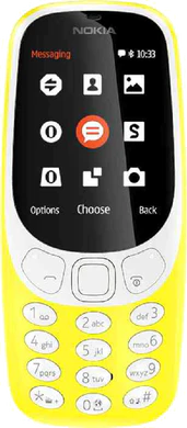 Nokia 3310 2017 voorkant geel