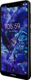 Nokia 5 1 zwart voorkant rechterzijkant