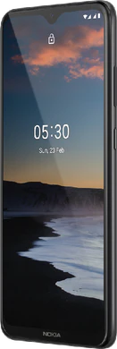 Nokia 5 3 zwart voorkant rechterzijkant