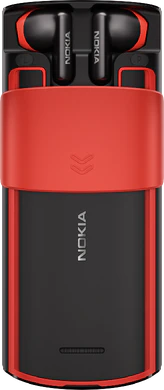 Nokia 5710 XpressAudio zwart rood geopend