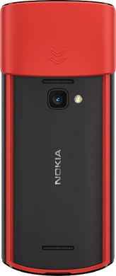 Nokia 5710 XpressAudio zwart rood achterkant