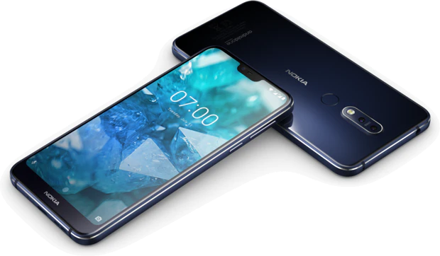 Nokia 7 1 blauw overzicht