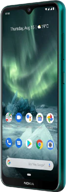 Nokia 7 2 grön front höger sida