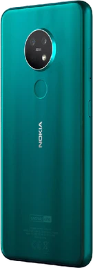 Nokia 7 2 grön tillbaka vänster sida