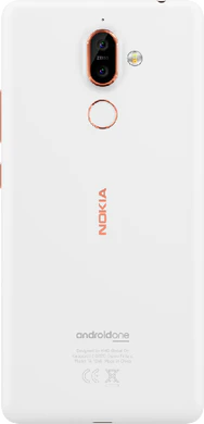 Nokia 7 plus wit koper achterkant