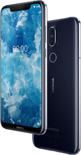 Nokia 8 1 blauw overzicht