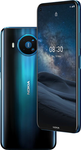 Nokia 8 3 5g blu panoramica
