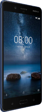 Nokia 8 blue front left side