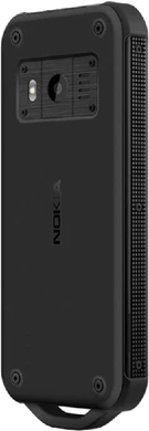 Nokia 800 Tough zwart achterkant linkerzijkant