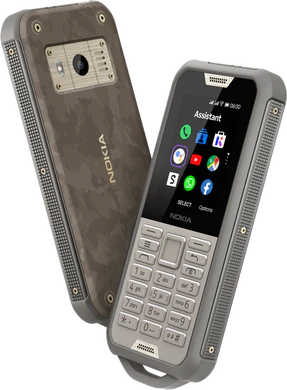Nokia 800 Tough grijs schuin overzicht