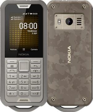 Nokia 800 Tough grijs overzicht