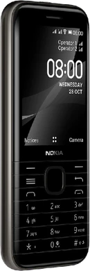 Nokia 8000 4G black front left side