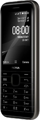 Nokia 8000 4G black front right side