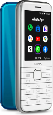 Nokia 8000 4G blue white overview