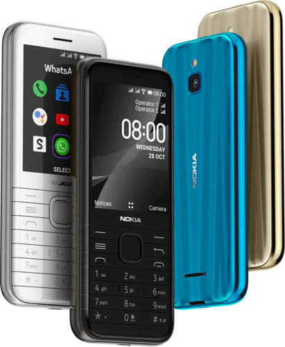 Nokia 8000 4G colors overview