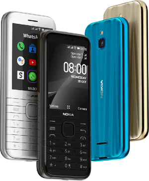 Nokia 8000 4G colors overview
