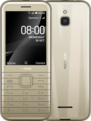 Nokia 8000 4G gold overview