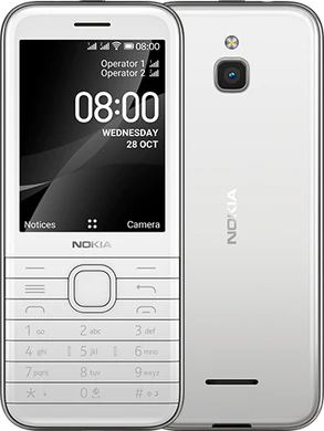 Nokia 8000 4G white overview