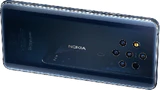 Nokia 9 PureView blauw achterkant gedraaid