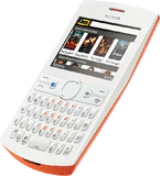 Nokia Asha 205 orange tilted ed