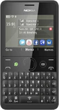 Nokia Asha 210 copertina frontale nero