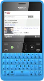 Nokia Asha 210 copertina frontale ciano