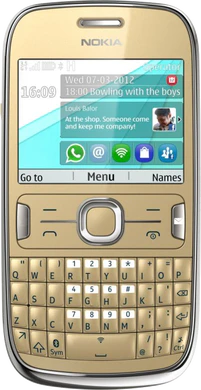 Nokia Asha 302 gold en light