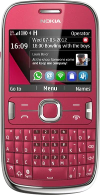 Nokia Asha 302 plum rot