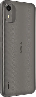 Nokia C12 indietro grigio indietro lato destro