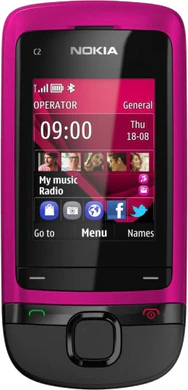 Nokia c2 05 copertina frontale viola