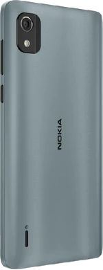 Nokia C2 2nd Edition blauw achterkant rechterzijkant