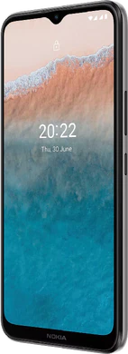 Nokia C21 Plus grau Vorderseite rechte Seite