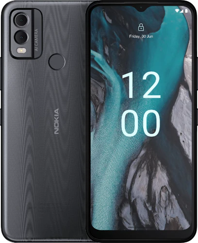 Nokia C22 zwart overzicht