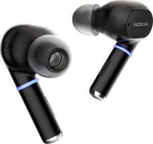Nokia Clarity Earbuds 2 Pro sort earbuds venstre side højre side
