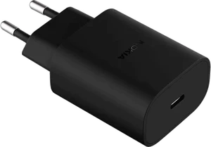 Nokia Fast Wall Charger 20W sort top venstre side