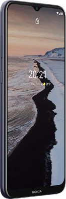 Nokia G10 purple front left side