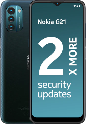 Nokia G21 blauw overzicht