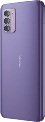 Nokia G42 5G paars achterkant linkerzijkant