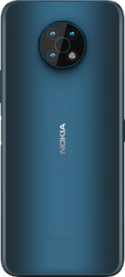 Nokia G50 blå bagside