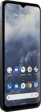 Nokia G60 sort front venstre side