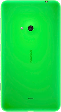 Nokia Lumia 625 groen achterkant