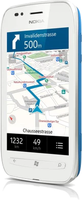 Nokia Lumia 710 cyan maps