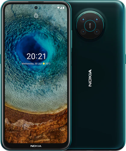 Nokia X10 groen overzicht