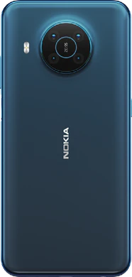 Nokia X20 blå tillbaka