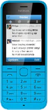Nokia 220 etupuolella sininen twitter